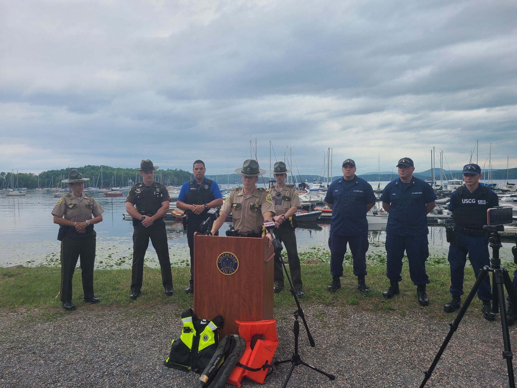 Marine officers news conference